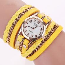 Leder Wickel-Armband-Uhr *Stilvoll*