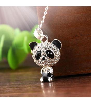 Panda Halskette Strass