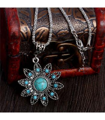 Antik Silber Halskette *Blume*