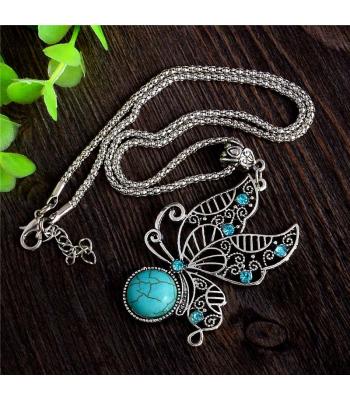 Antik Silber Halskette *Butterfly*