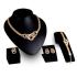 Schmuck-Set Afrikanisches Collier/ Ohrstecker/ Armkettchen und Ring