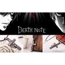 Death Note Anime Halskette mit Kreuz-Anhänger mit Gravur