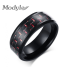 Keramik Carbon Herren-Ring