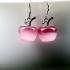 Apfel Kristall Schmuck-Set 4 tlg. Silber/Pink