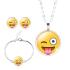 Emoji-Smiley Schmuck-Set