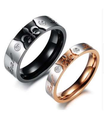 Partner-Ringe mit Kristallen und Gravur * Real Love*
