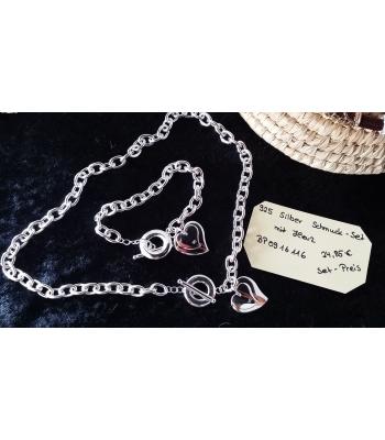925 Sterling Silber Schmuck-Set  **Herz**
