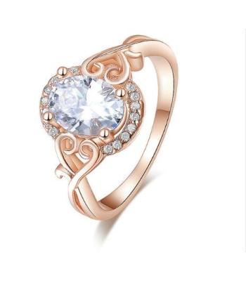 Reizender Herz-Ring 18 Karat Rose`gold Platin