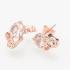 Rose`Gold Skulls Ohrstecker mit Kristall