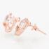 Rose`Gold Skulls Ohrstecker mit Kristall