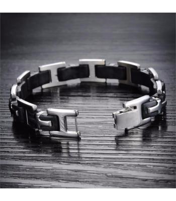 Edelstahl Herren Kreuz-Glieder-Armkettchen