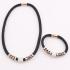 Shamballa Magnetverschluss Halskette & Armband Schmuck-Set