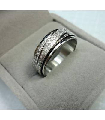 Drehbare Ringe *Silber-Glitzer-Style*