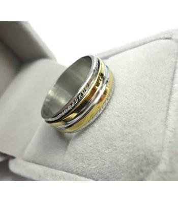 Drehbare Ringe *Silber-Gold-Style*