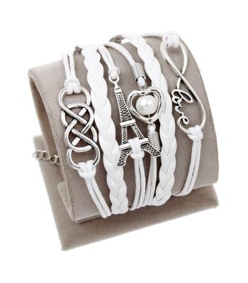 Charm Vintage Leder Motiv-Armbänder