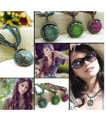 Vintage Schmuck Bohemain Edelstein *ROT*