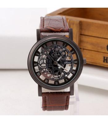 Alligator Quarz-Uhr in Skelett-Optik