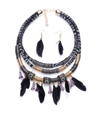 Vintage Federcollier Schmuck-Set