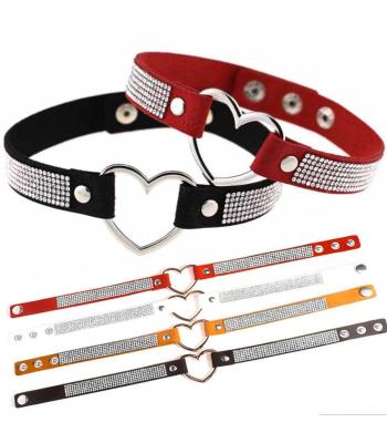 Choker Halsketten mit Herz *Gothic/Rock/Liebe*