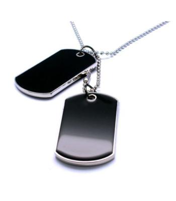 *DOG TAGS* Halskette *Schwarz*