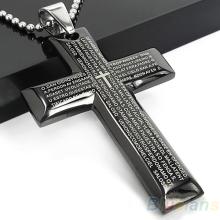 Kreuz Halskette mit spanischem Gebet