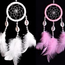 Dreamcatcher mit Federn & Muscheln