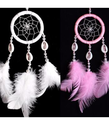 Dreamcatcher mit Federn & Muscheln