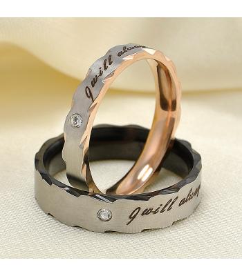 Partner Ringe mit Gravur *I will always be with you*