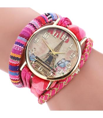 Geflochtene Paris Armbanduhr