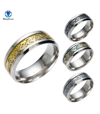 Stilvolle Dragon Wolfram Ringe