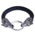 Kraft-Tier *WOLF* Leder-Armband 