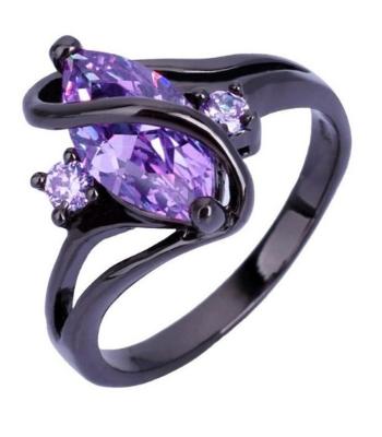 Schwarzer Saphir Cocktail Ring