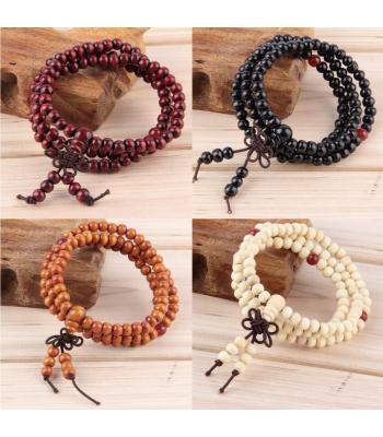 Buddhistisches Sandelholz Perlenarmband