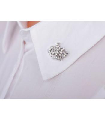 Königs Krone Brosche in Silber