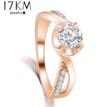 Edler Rose`Gold mit CZ Verlobungs-Ring